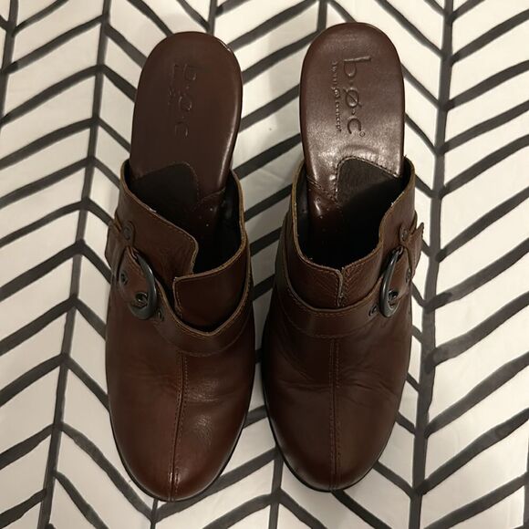 b.o.c Born Concepts Size 9 Chunky Open Ankle Block Heel Slip on Booties - Picture 2 of 4